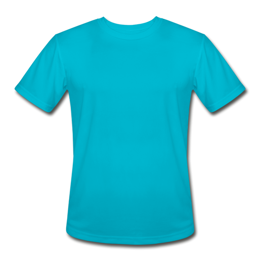 Men’s Moisture Wicking Performance T-Shirt - turquoise