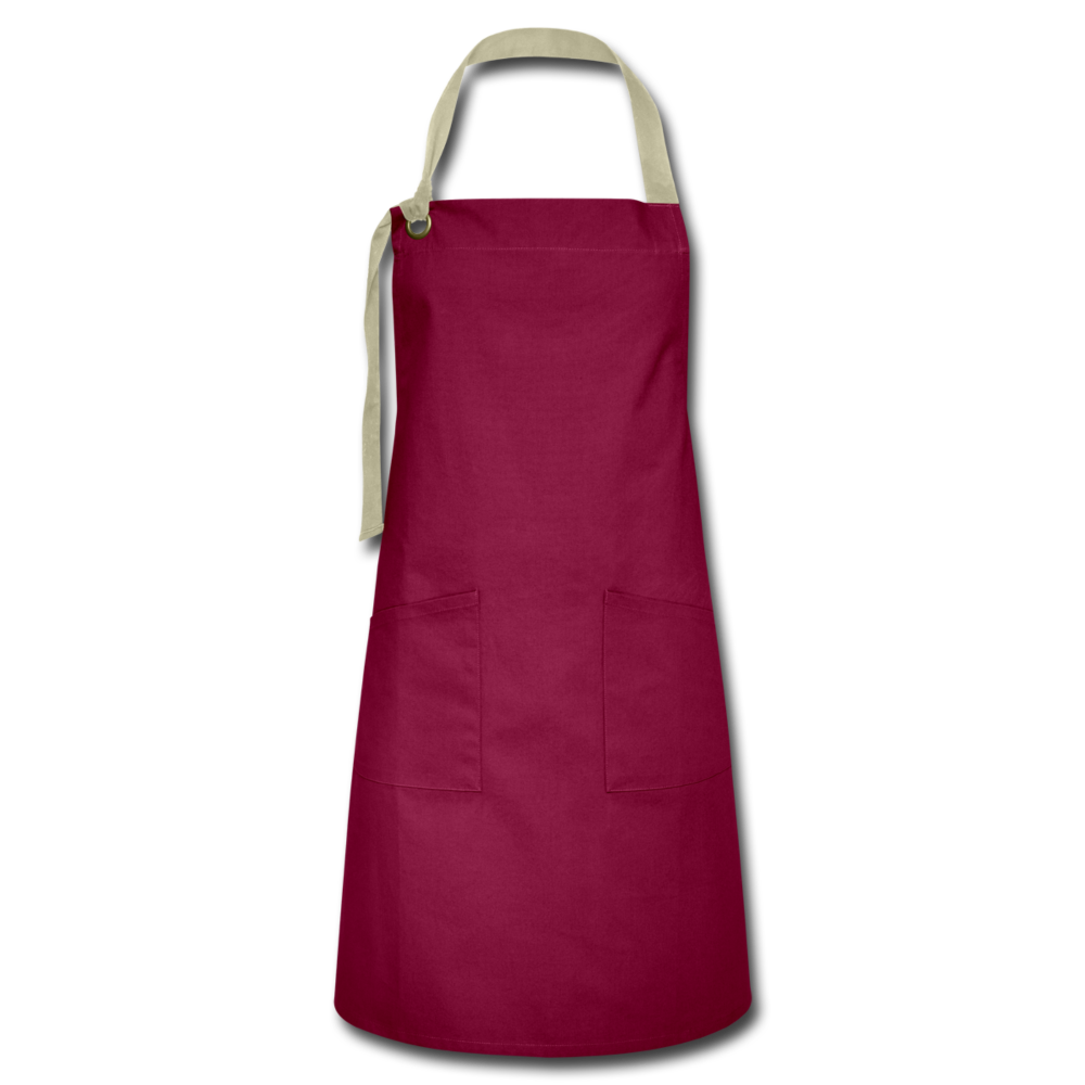 Artisan Apron - burgundy/khaki