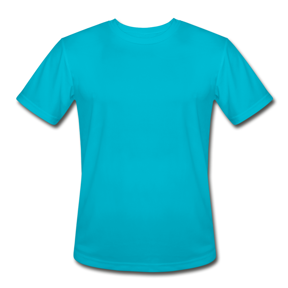 Men’s Moisture Wicking Performance T-Shirt - turquoise
