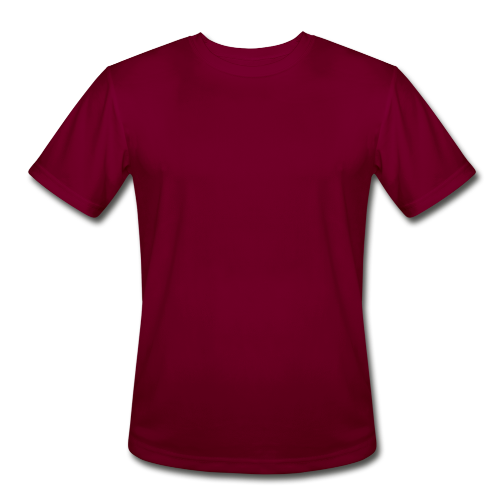 Men’s Moisture Wicking Performance T-Shirt - burgundy