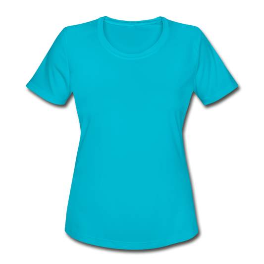 Women's Moisture Wicking Performance T-Shirt - turquoise