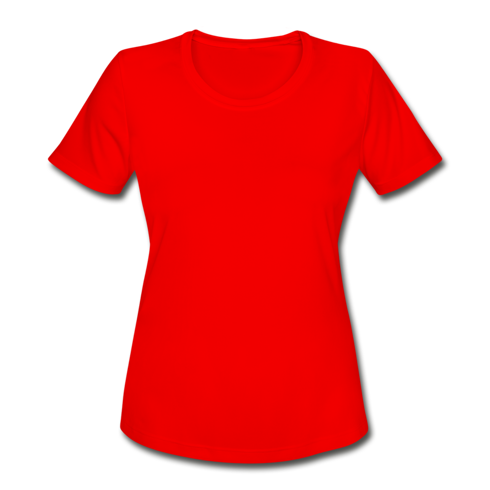 Women's Moisture Wicking Performance T-Shirt - red